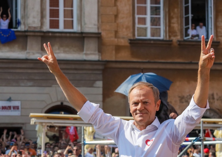 Donald Tusk Grzegorz Gołębiewski: Marsz bezsilności 