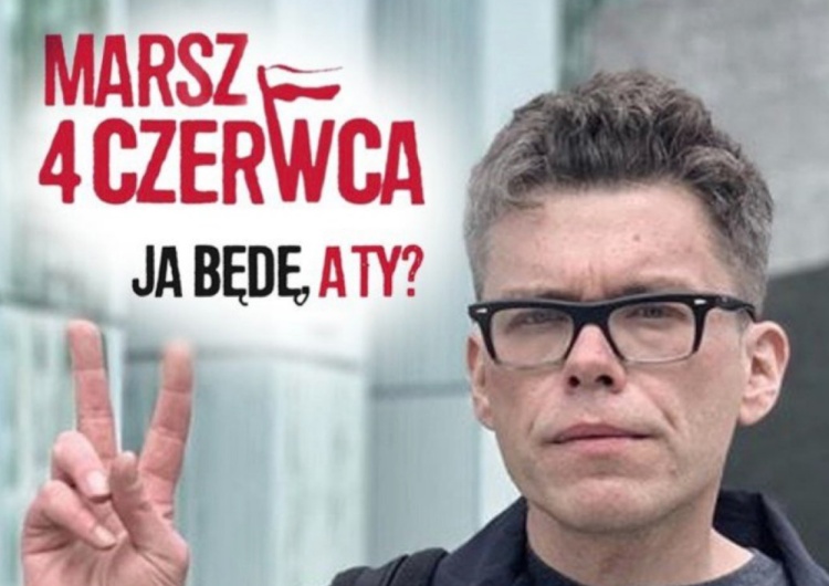 Igor Tuleya „Ja będę, a ty?” Wizerunkiem sędziego Tulei reklamowano marsz 4 czerwca. Ten twierdzi, że nie był. Kto kłamie?