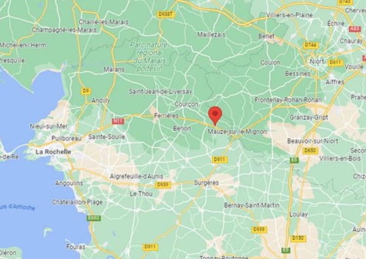 Epicentrum między Niort i La Rochelle na zachodzie kraju Trzęsienie ziemi we Francji. Wstrząs najsilniejszy od 2002 roku