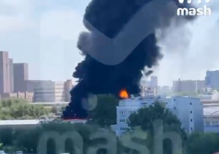  [WIDEO] Moskwa: Płonie Centralny Zakład Napraw Mechanicznych