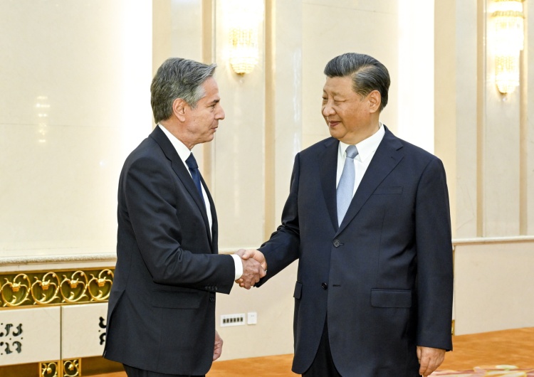 Antony Blinken z Xi Jinpingiem Chiny: Spotkanie Xi Jinpinga z Antonym Blinkenem. 
