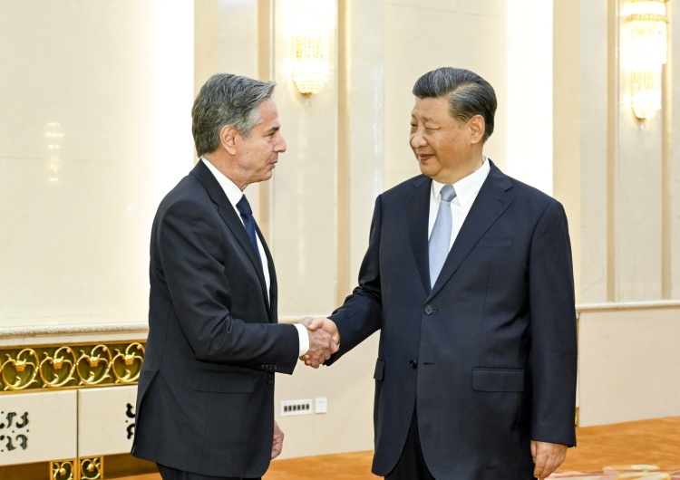 Antony Blinken z Xi Jinpingiem Chiny: Spotkanie Xi Jinpinga z Antonym Blinkenem.