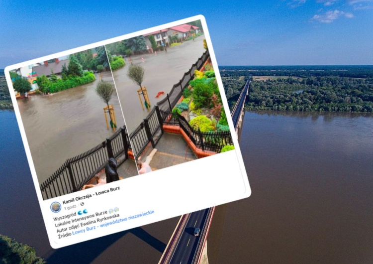 Wyszogród Gwałtowna burza na Mazowszu. Zdjęcia z Wyszogrodu mówią wszystko [FOTO]