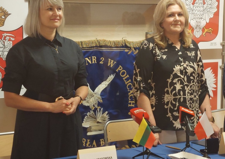  Polskie gimnazjum na Litwie i szkoła w Policach podpisały porozumienie. 