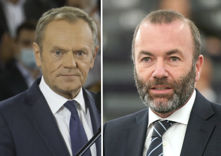 Manfred Weber i Donald Tusk „Wyciągnijcie Państwo sami wnioski”. Premier Morawiecki punktuje Tuska i Webera