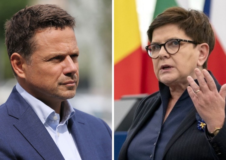 Rafał Trzaskowski i Beata Szydło Trzaskowski odcina się od słów Webera. Jest odpowiedź Beaty Szydło