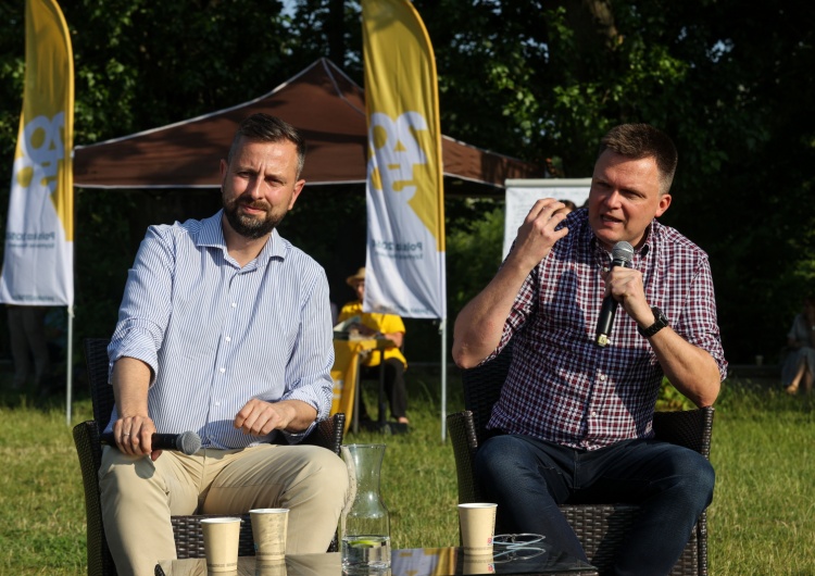 Władysław Kosiniak-Kamysz i Szymon Hołownia Hołownia: Zagłosujemy przeciwko 800 Plus, bo to marnowanie pieniędzy