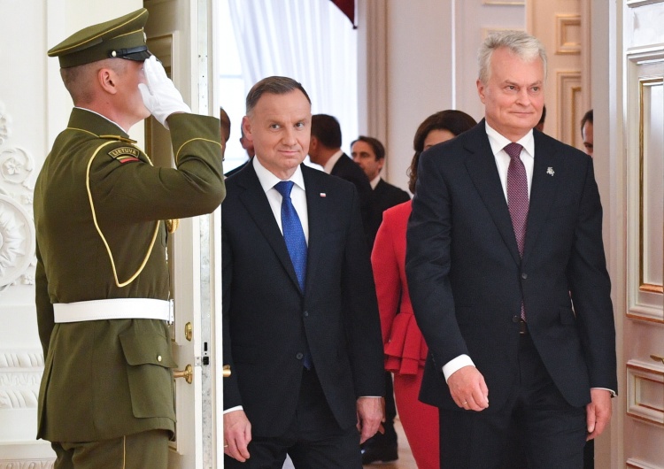 Andrzej Duda  Wilno: Spotkanie prezydentów Polski i Litwy