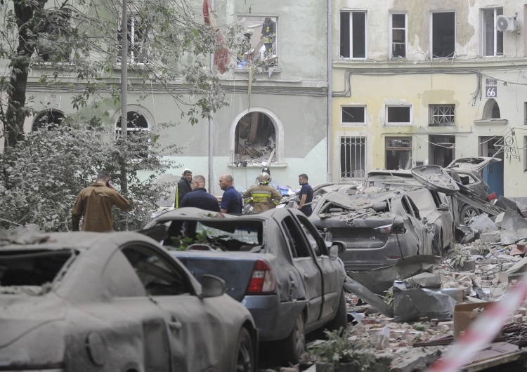 Lwów, Ukraina Ukraina: Nocny atak rakietowy na Lwów. Są ofiary śmiertelne