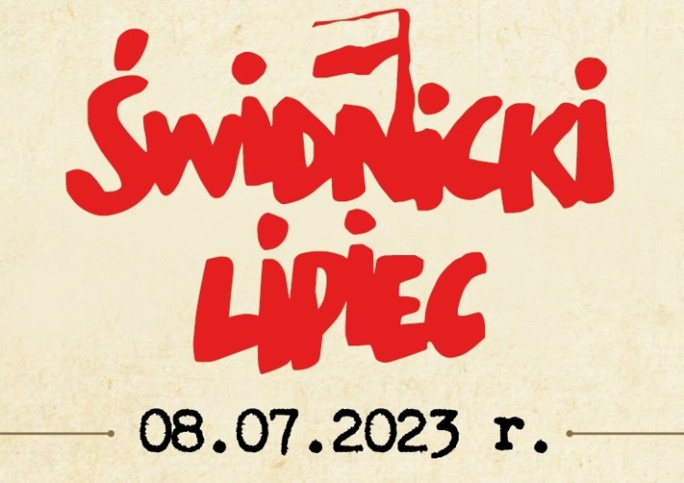 Plakat promujący obchody Świdnickiego Lipca Zaproszenie na obchody Świdnickiego Lipca