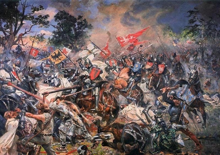 Grunwald Wojciecha Kossaka 613 lat temu połączone wojska Polski i Litwy pokonały Krzyżaków pod Grunwaldem