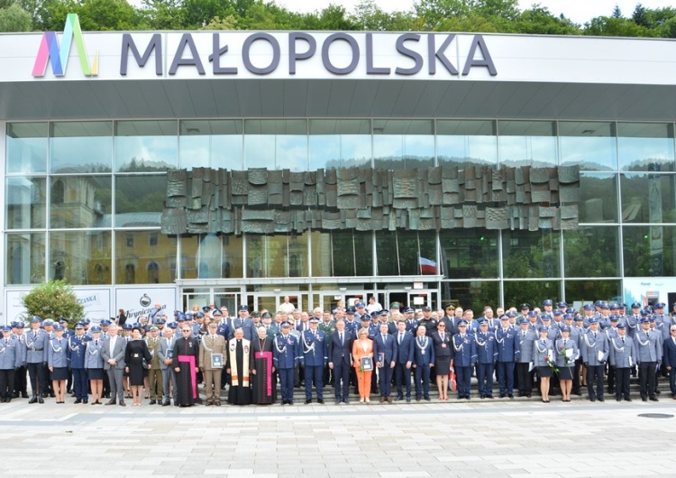 Solidarność wzięła udział w obchodach święta sądeckiej Policji w Krynicy–Zdroju
