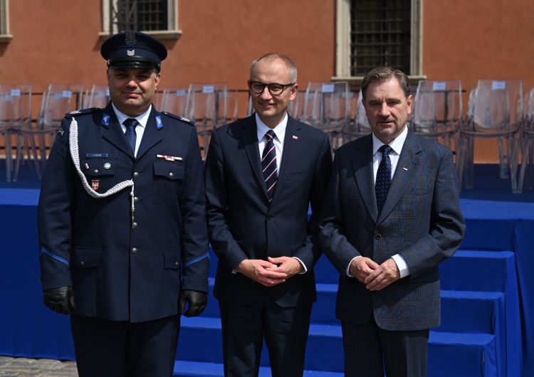 sierż. szt. Jacek Łukasik, Błażej Poboży, Piotr Duda, Centralne Obchody Święta Policji