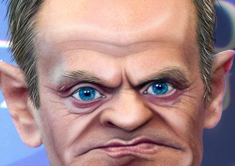 Karykatura Donalda Tuska Populizm jest dziś królem polityki