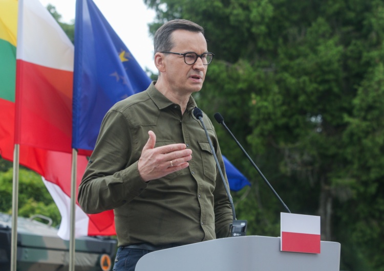 Morawiecki Morawiecki: Granica Polski i Litwy z Białorusią to dziś szaniec, na którym bronimy wolności