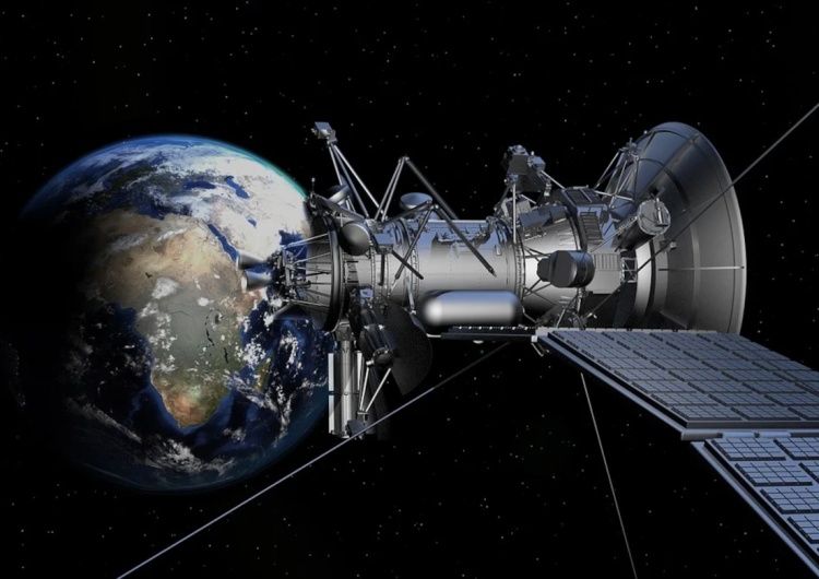 Sztuczny satelita ziemi. Ilustracja poglądowa Polacy w finale konkursu hakerskiego, w którym trzeba się włamać do systemu satelity Sił Kosmicznych USA