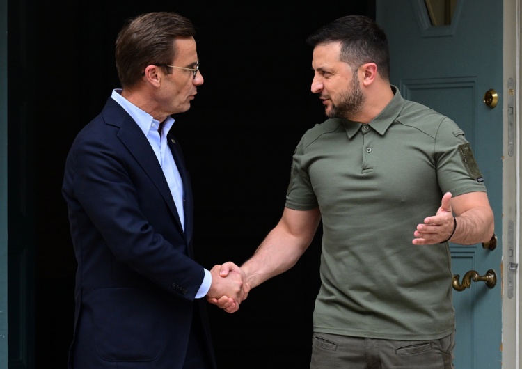 Wołodymyr Zełenski, Ulf Kristersson Prezydent Zełenski w Szwecji: Uzgodniliśmy produkcję bojowych wozów piechoty CV90 na Ukrainie