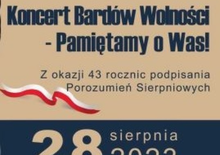 Koncert w historycznej Sali BHP na pamiątkę Porozumień Sierpniowych
