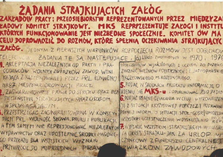 21 Postulatów [Pełny tekst] 21 postulatów. Porozumienia Sierpniowe. Zwycięstwo 1980