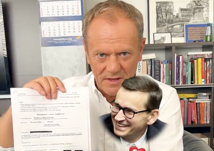 Donald Tusk Tusk wylicza majątek premiera Morawieckiego. Mocna odpowiedź:
