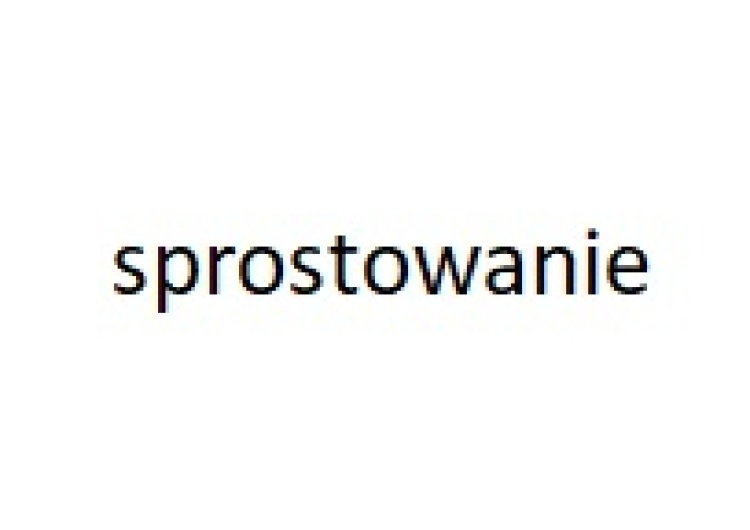 sprostowanie