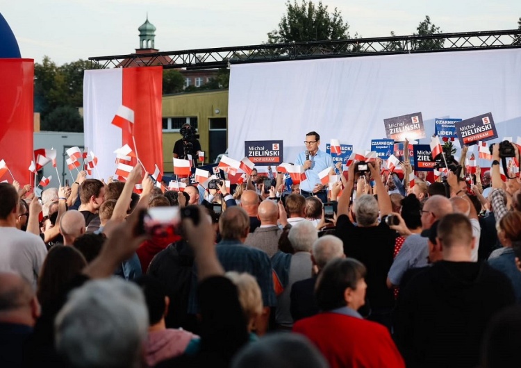 Premier na spotkaniu z wyborcami Premier Morawiecki o „linii zdrady Tuska” [WIDEO]