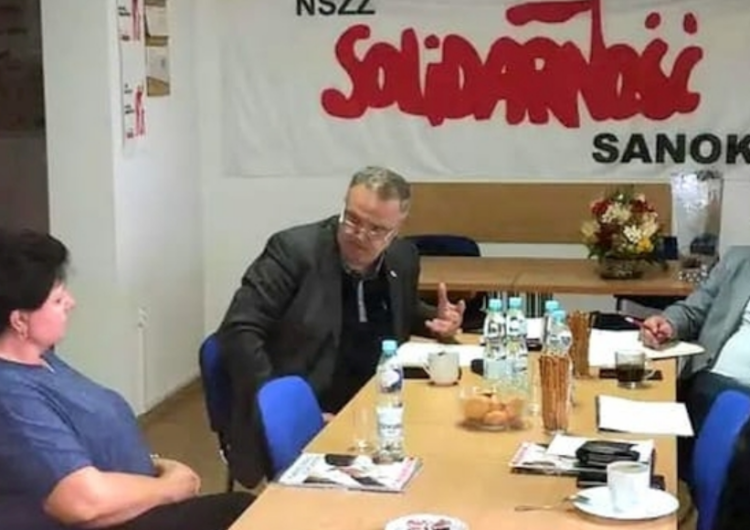 Jolanta Pielech, Krzysztof Fal i Lucjan Fejkiel w siedzibie Oddziału w Sanoku Zakończył się spór zbiorowy w ADR Polska. Pracownicy dostaną podwyżki