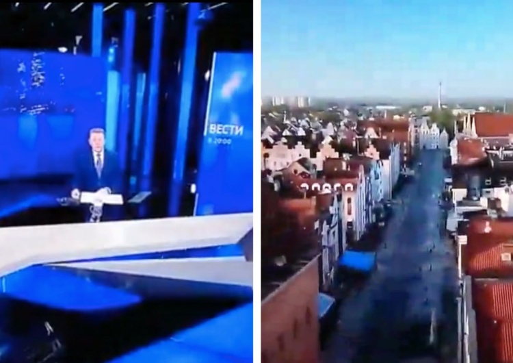 Materiał Rossija-1 Mieszkańcy Królewca musieli się zdziwić. Polskie miasto wykorzystane przez rosyjską propagandę [WIDEO]
