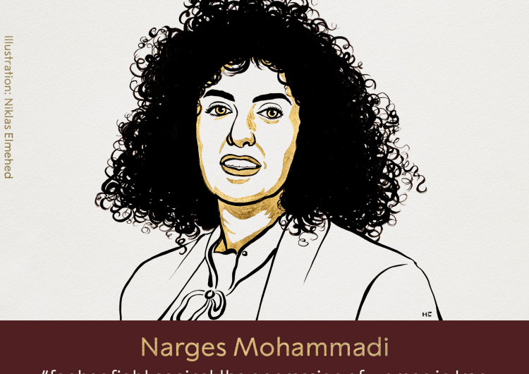 źródło: twitter.com/NobelPrize Pokojowy Nobel 2023 przyznany. Laureatką Iranka Narges Mohammadi
