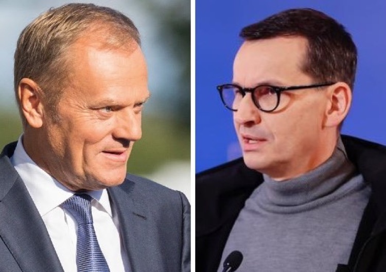 Donald Tusk i Mateusz Morawiecki Sondaż: Kto byłby najlepszym premierem? Wyborcy opozycji podzieleni 