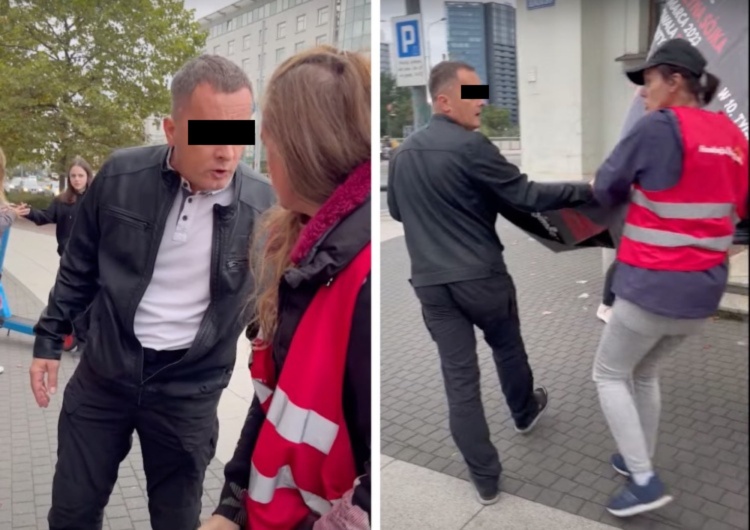 Mężczyzna zaatakował wolontariuszy fundacji Zaatakował pikietę prolajferów: „Rozumiesz to s**o?!” [WIDEO]