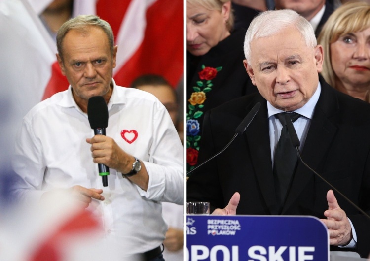 Donald Tusk, Jarosław Kaczyński Jeden z ostatnich sondaży przed wyborami. Tak chcą głosować Polacy