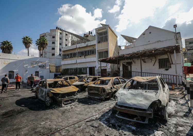 Skutki ataku na szpital w Gazie Polska wzywa Hamas i Izrael do natychmiastowej deeskalacji konfliktu