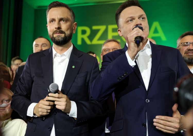 Liderzy Trzeciej Drogi - Władysław Kosiniak-Kamysz i Szymon Hołownia Niepewny los 800 plus. „Ta kwestia będzie przedmiotem rozmów w koalicji”