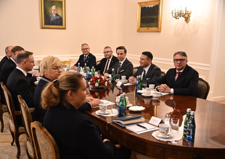 Spotkanie przedstawicieli Konfederacji z prezydentem Andrzejem Dudą Mentzen po spotkaniu Konfederacji z prezydentem: Zaskakująco przyjemne