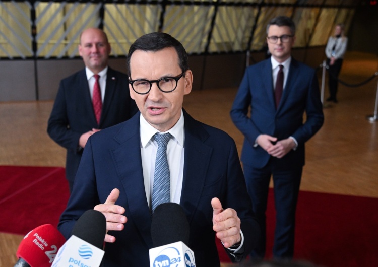 Mateusz Morawiecki Premier przed szczytem RE: Podtrzymamy twarde weto