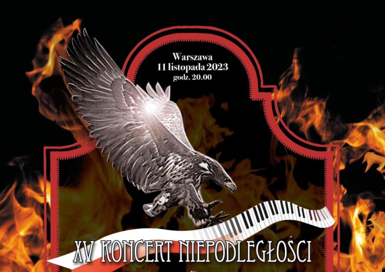 Plakat Koncertu Niepodległości XV (50) Koncert Niepodległości „Triumph. Rzecz o wojnach z Moskwą”