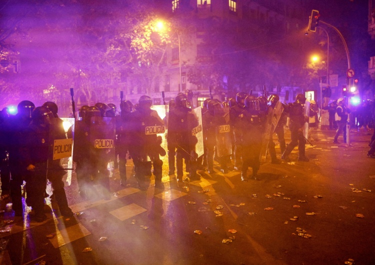  Ogromny protest w Madrycie. Policja użyła siły