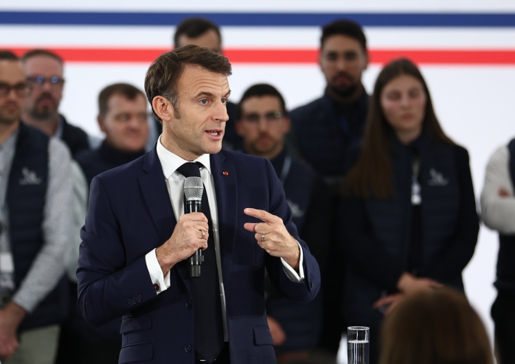 Prezydent Francji Emmanuel Macron Francja odmawia UE zapłaty kar za nieosiągnięcie celów w zakresie energii odnawialnej