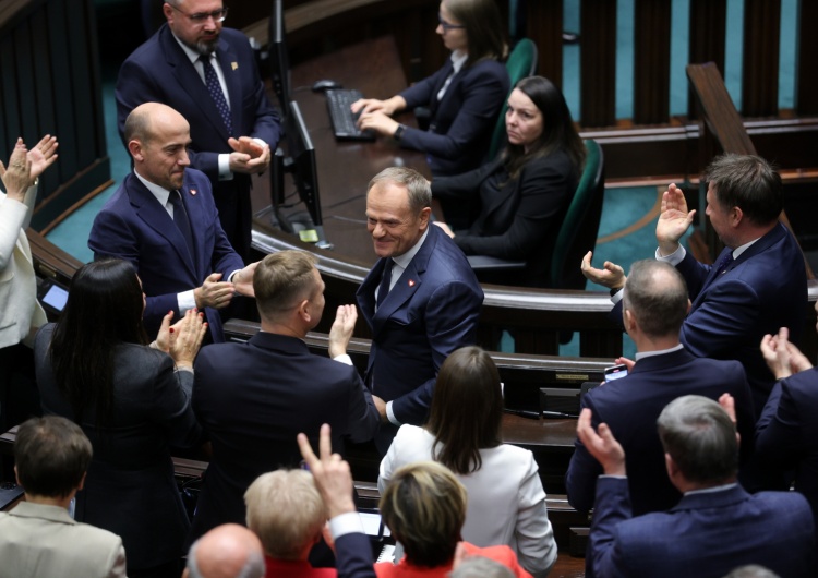 Donald Tusk tuż po decyzji Sejmu Donald Tusk premierem. Sejm zdecydował