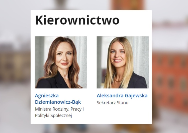 Brak logiki w ministerstwie ds. rodziny. Jedną kobietę określono ministrą, a drugą… sekretarzem