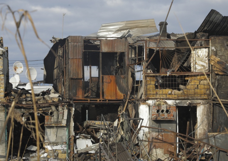 Odessa, Ukraina. Zniszczenia na skutek ataku rosyjskich dronów 