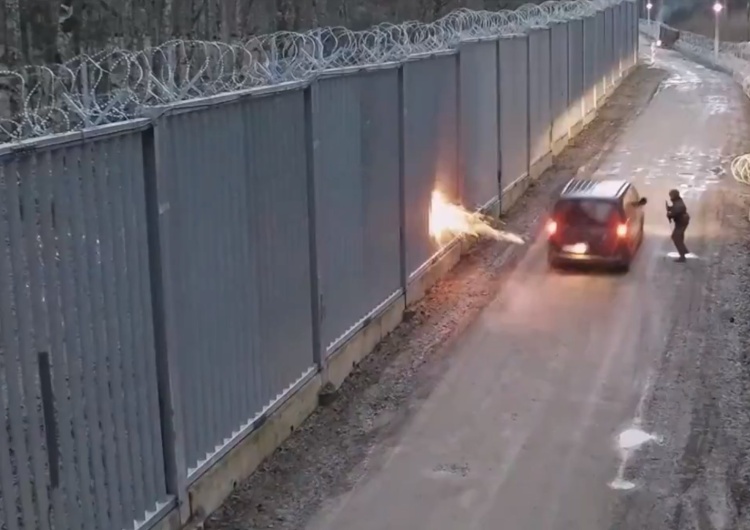 Granica polsko-białoruska Niebezpieczny incydent na granicy z Białorusią. Straż Graniczna publikuje nagranie [WIDEO]