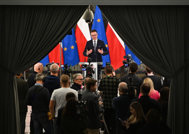 Marszałek Sejmu Szymon Hołownia „Działania rządu mogą doprowadzić do wojny domowej”