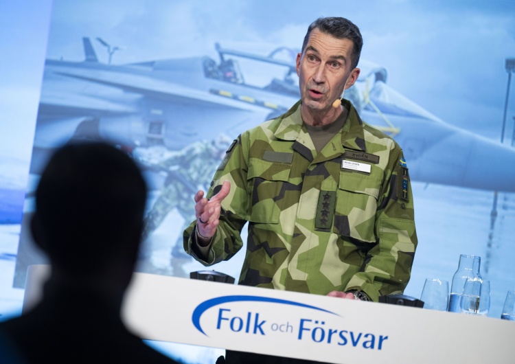 Naczelny dowódca szwedzkich sił zbrojnych Micael Byden Szwecja: Rząd i wojsko apelują do społeczeństwa o przygotowanie się na atak Rosji