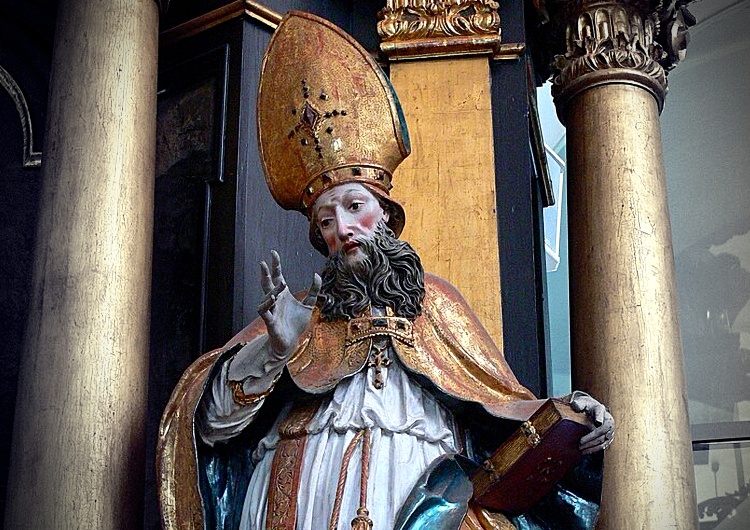 Św. Hilary z Poitiers, figura z kościoła św. Michała w Mondsee Kościół wspomina dziś św. Hilarego – jednego z pierwszych wyznawców 