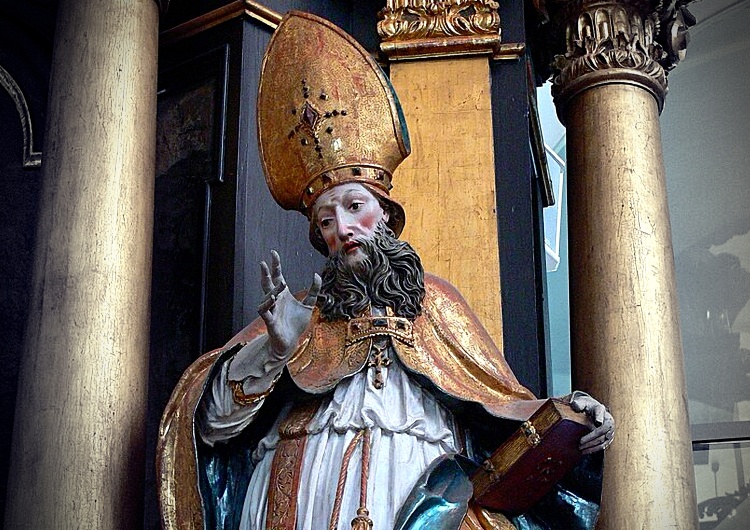 Św. Hilary z Poitiers, figura z kościoła św. Michała w Mondsee Kościół wspomina dziś św. Hilarego – jednego z pierwszych wyznawców