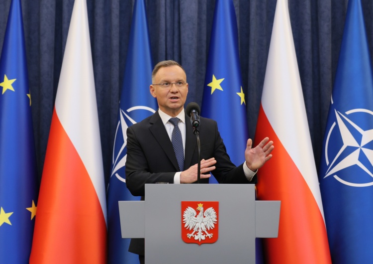 Andrzej Duda Andrzej Duda zabiera głos po spotkaniu z Donaldem Tuskiem