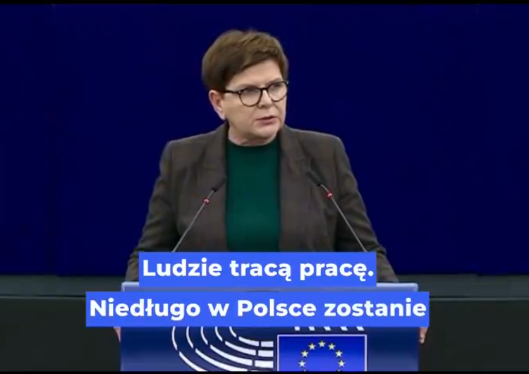 Beata Szydło  Szydło przestrzega: Zostanie zwolnionych kilka tysięcy osób