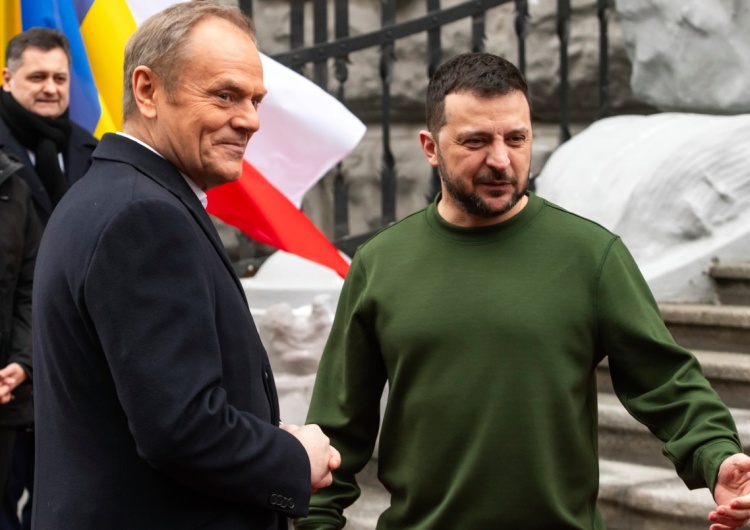 Donald Tusk i Wołodymyr Zełenski Zełenski zabiera głos po spotkaniu z Tuskiem